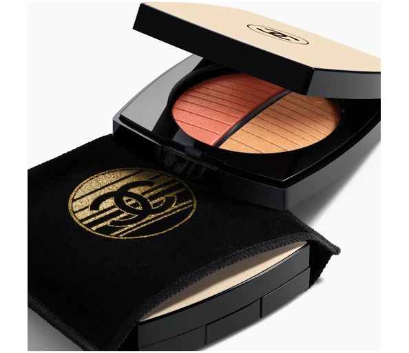 CHANEL BEIGES POUDRE BELLE MINE LUMIERE DORÉE Création exclusive – duo de poudres illuminatricesSOLEIL COUCHANT
