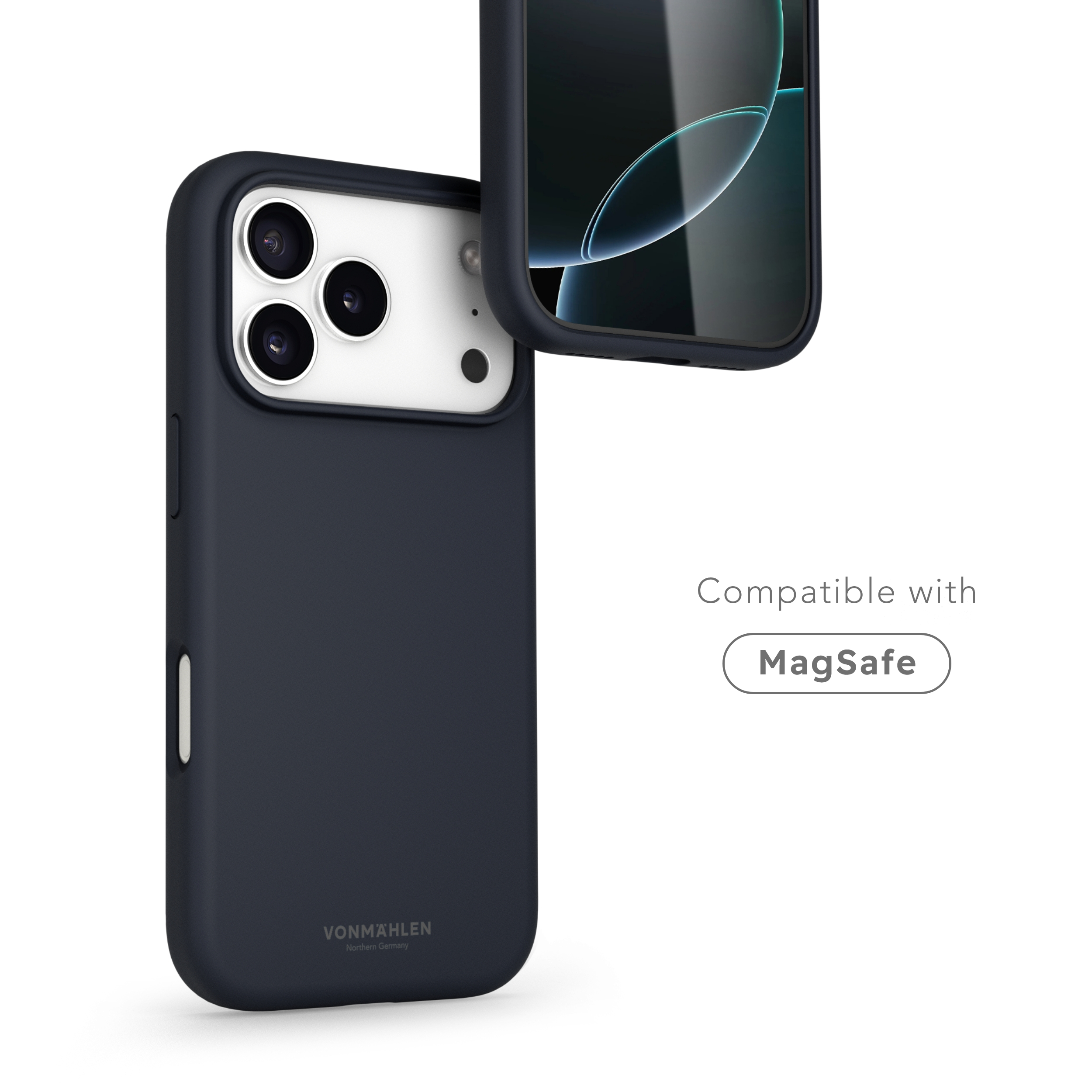 iPhone 17 Pro Max MagSafe Soft Silicone Hülle Case Recycled (MSC00100) - Navy