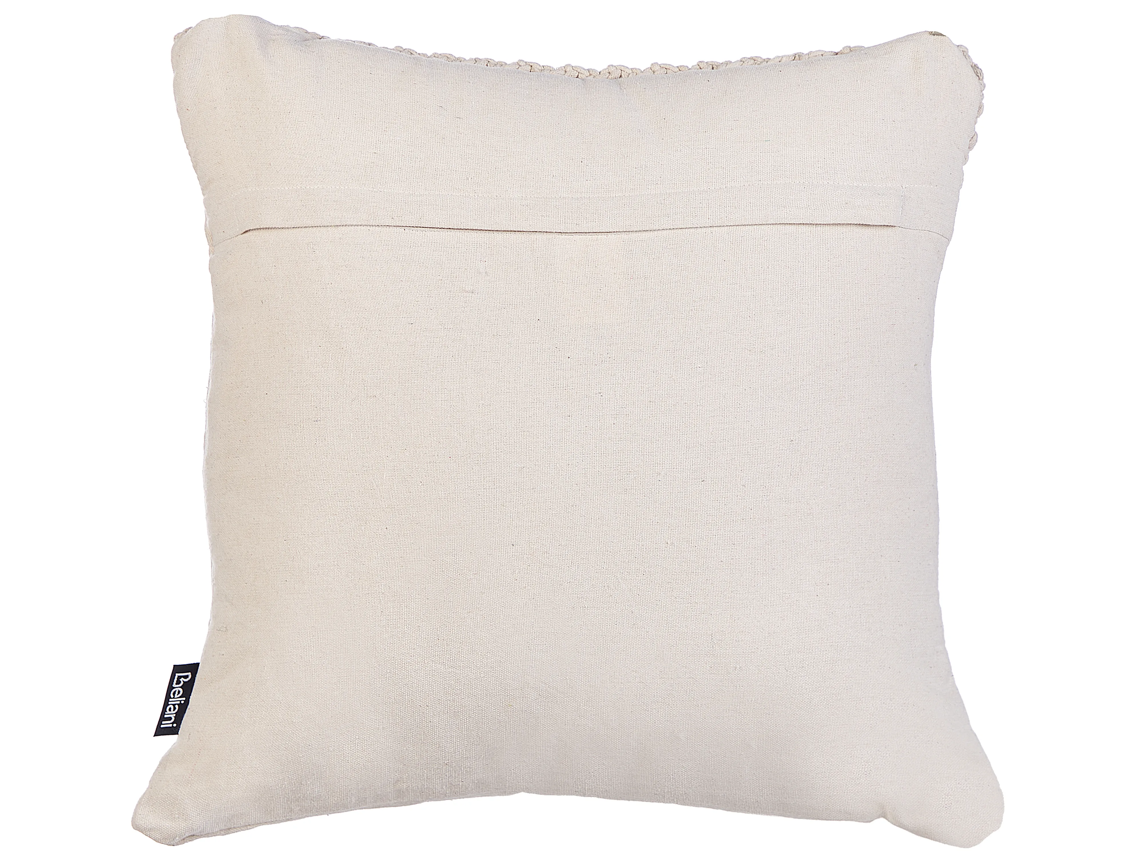 Set van 2 sierkussens BEDADI Katoen 45 x 45 cm Lichtbeige geometrisch patroon