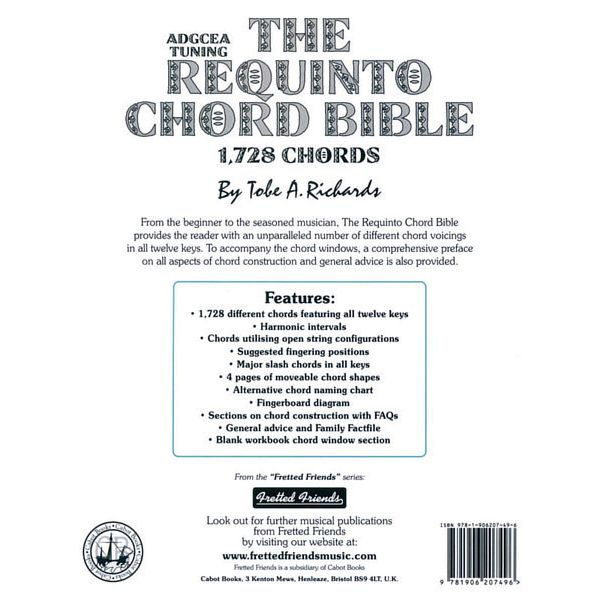 Cabot Books Publishing Requinto Chord Bible