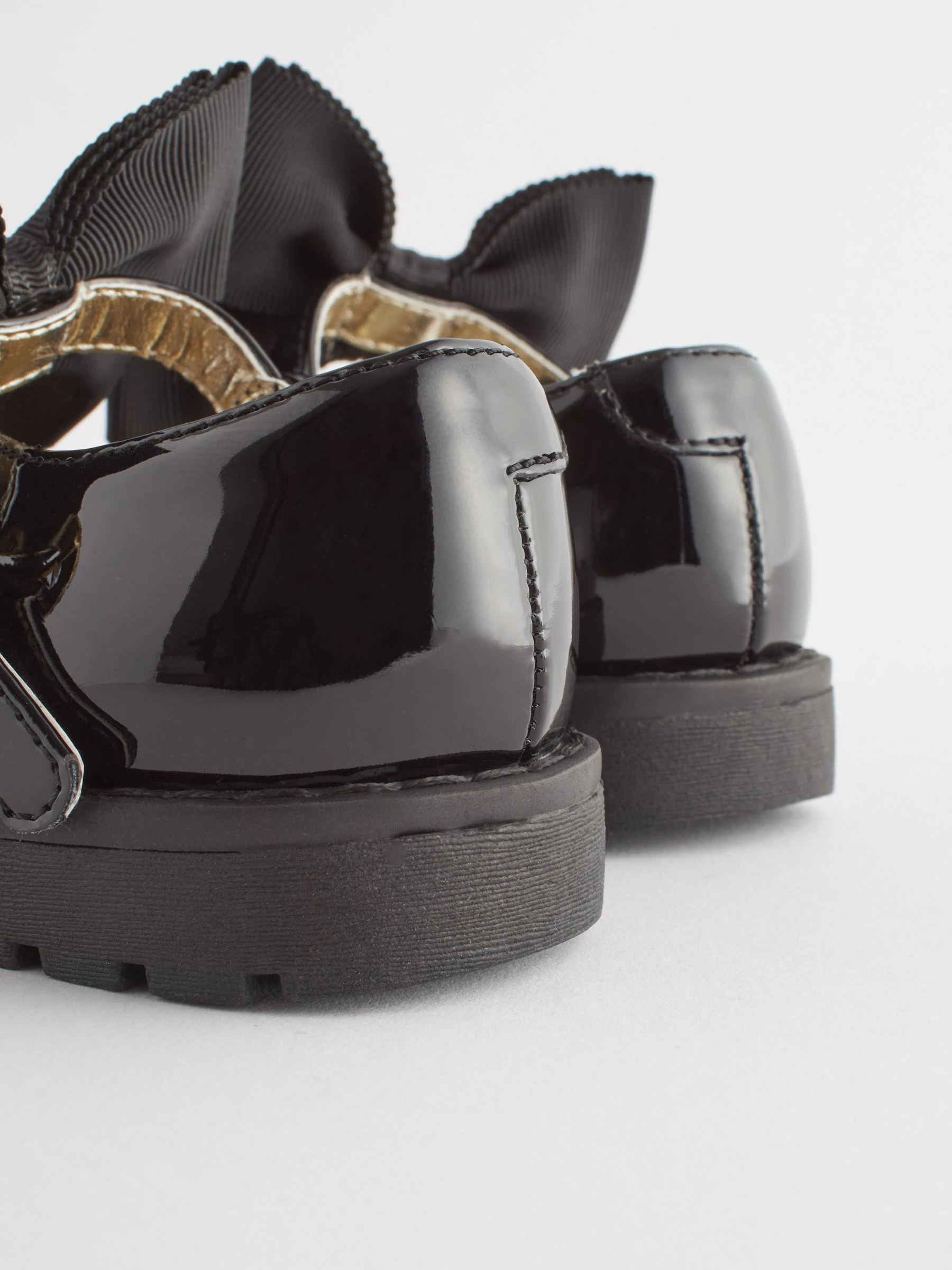 Zwart - Chunky Bow Mary Jane Shoes