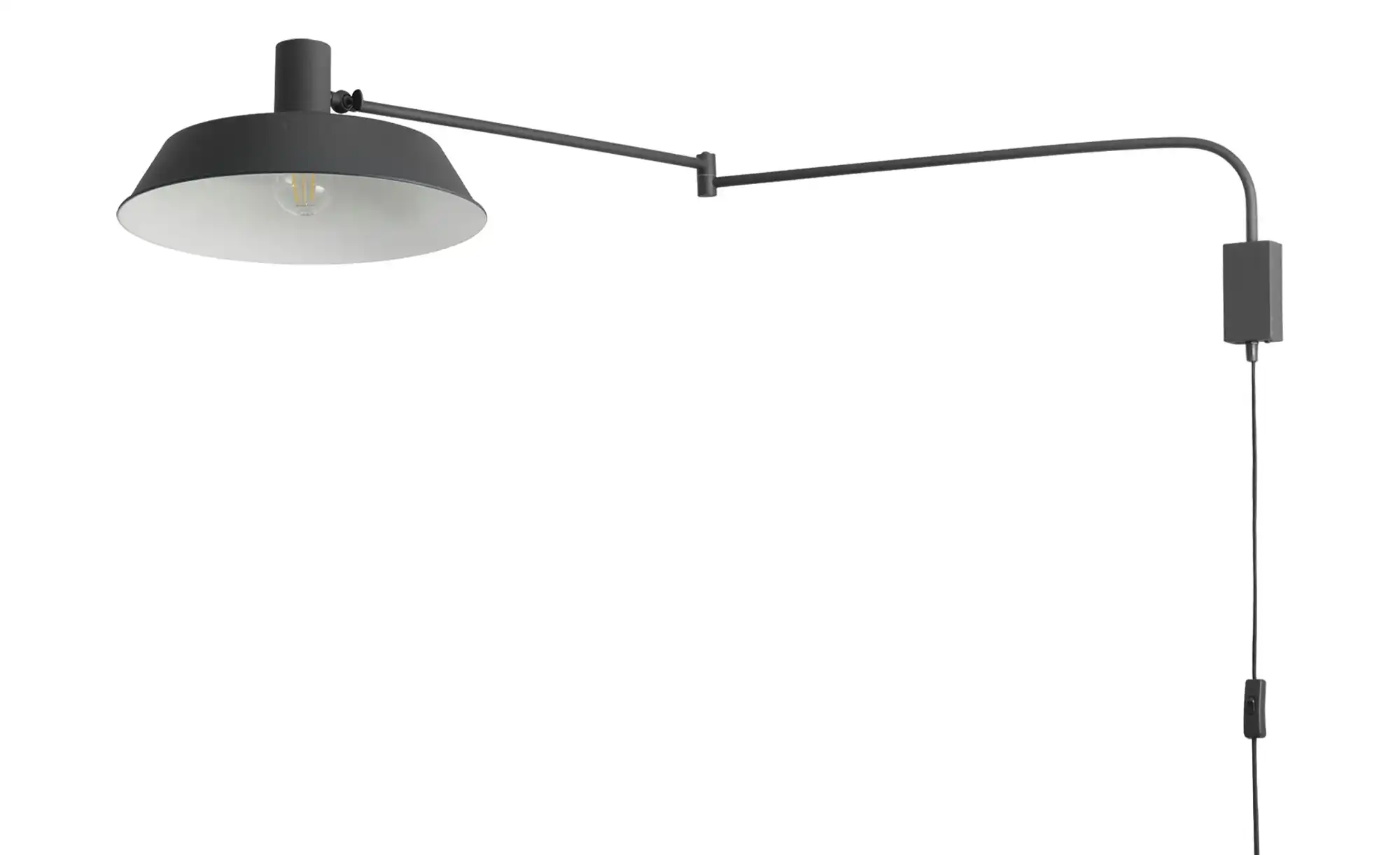 Trio Wandleuchte, 1-flammig, Metall schwarz