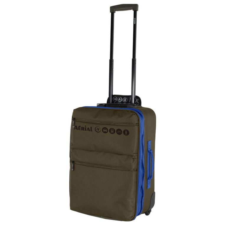 Valise underseat souple Basic Extensible 45 cm Kaki/Bleu
