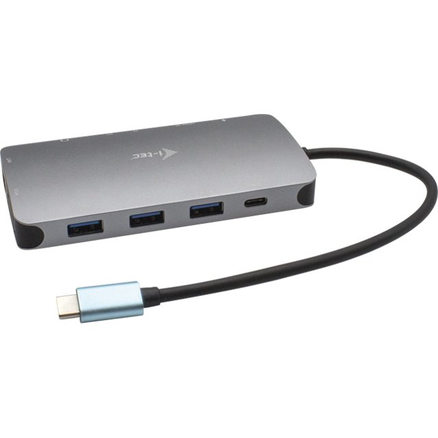 i-tec Metal USB-C Nano Dock HDMI/VGA with LAN + Charger 100W