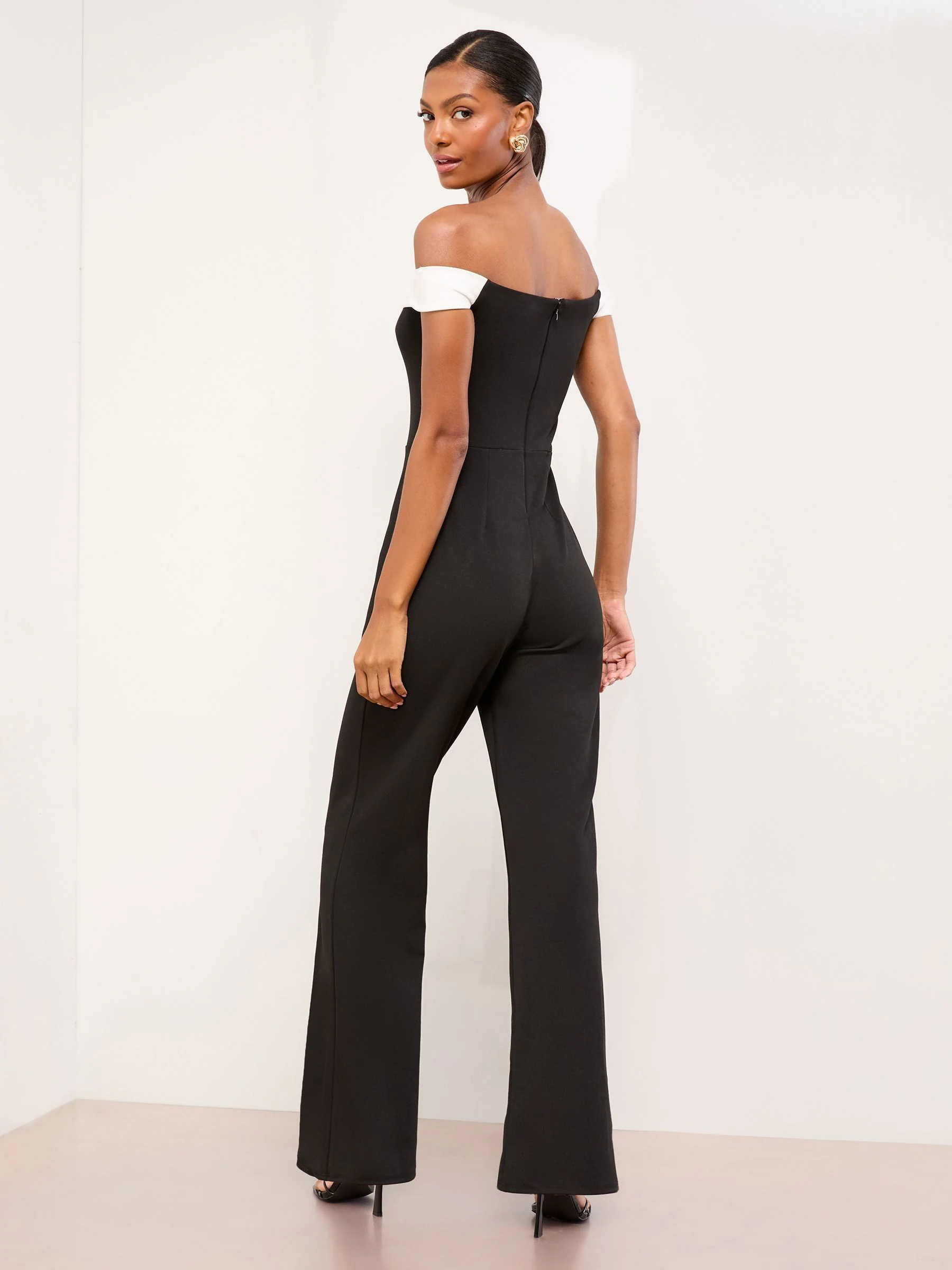 Lipsy Bardot Maxi Jumpsuit