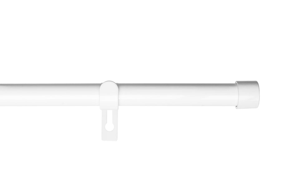 Scala gardinstang Hvit 120-210 cm, Ø19 mm.