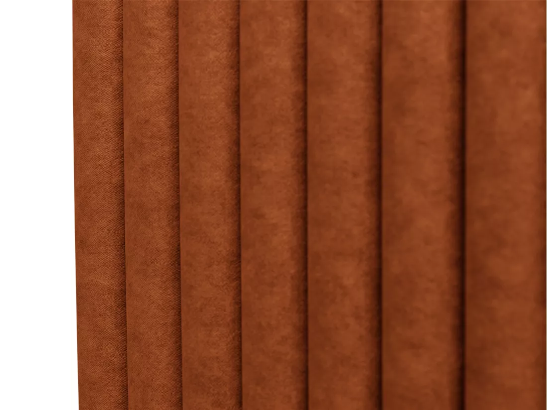 Tête de lit coutures verticales - 150 cm - Tissu - Terracotta - SARAH