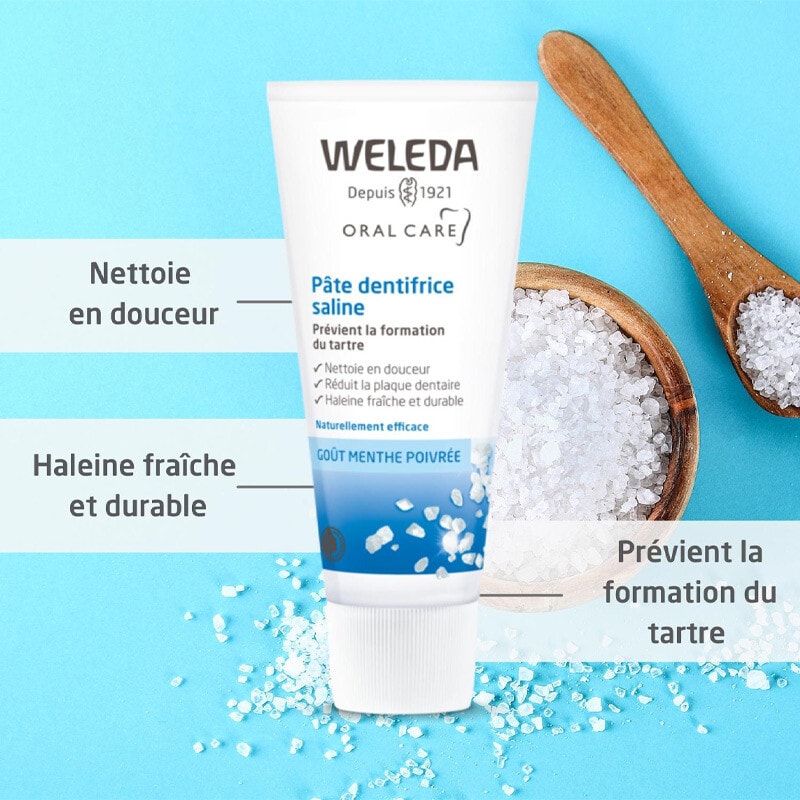 Dentifrices salines - Menthe poivrée - 2 x 75 ml