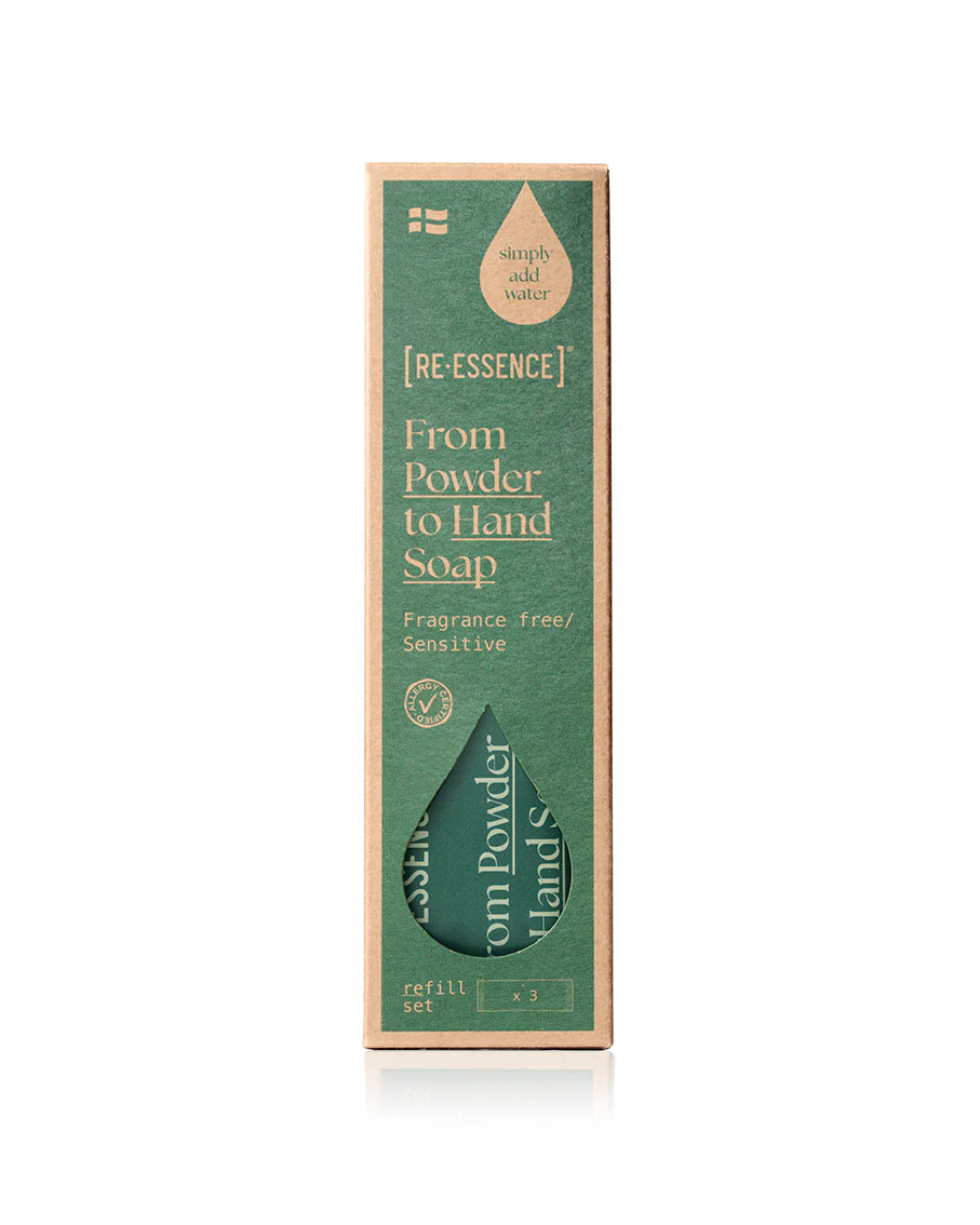 RE·ESSENCE  Håndsæbe refill, 3 stk - parfumefri