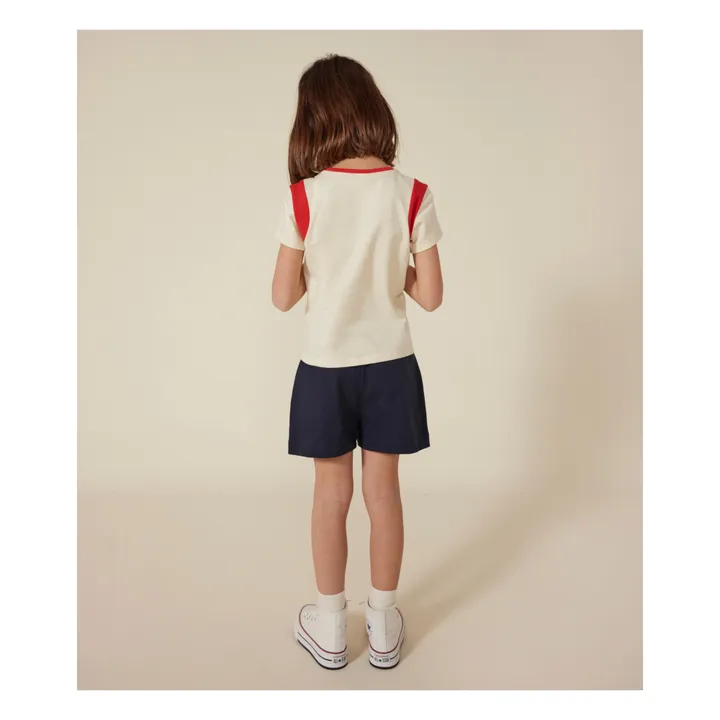 Petit Bateau T-shirt Mardi Cœur | Beige