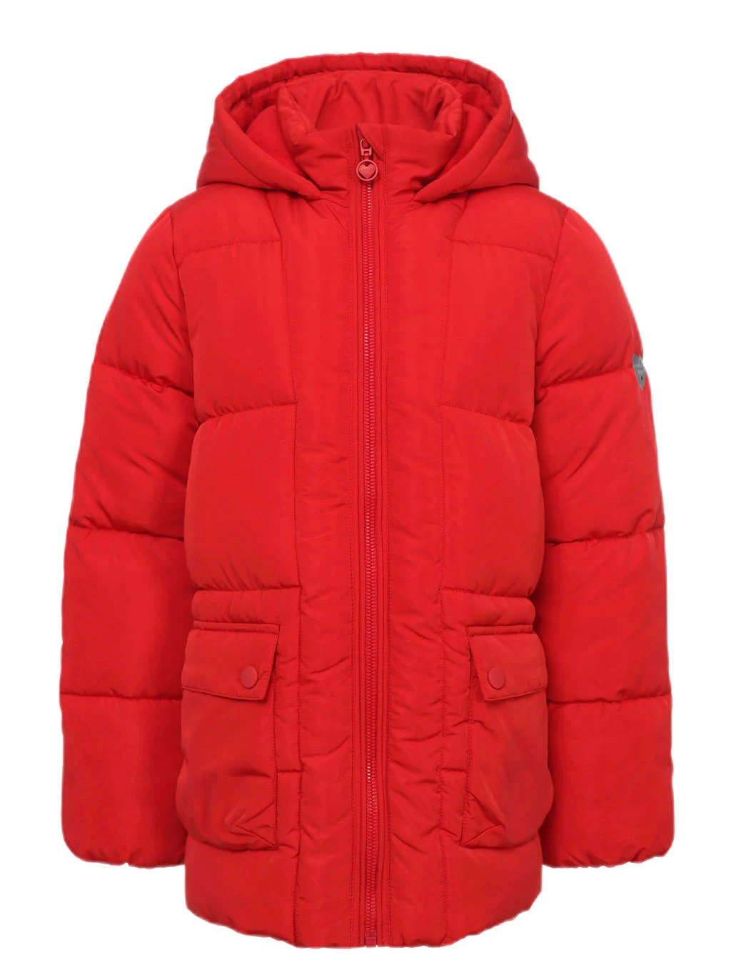 LOOXS little gewatteerde jas rood