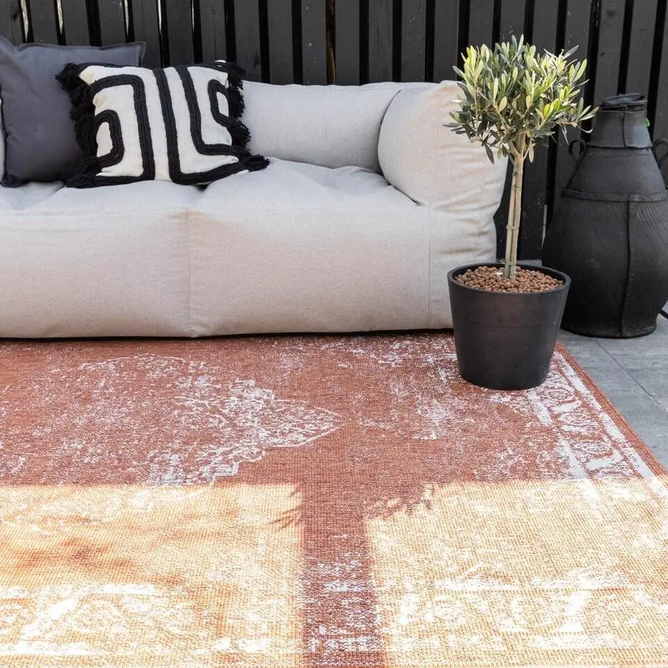 Eva Interior Buiten vloerkleed - Sage- Roest - 160x230 cm