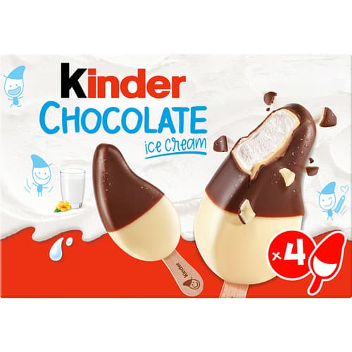 kinder Schokolade Eis 4er