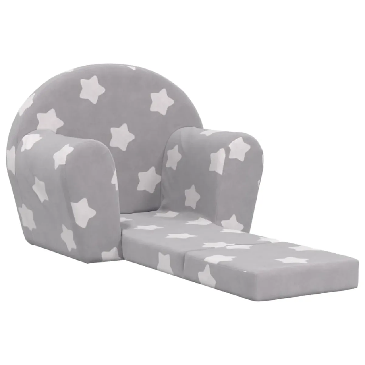 vidaXL Canapé-lit pour enfants - Gris clair