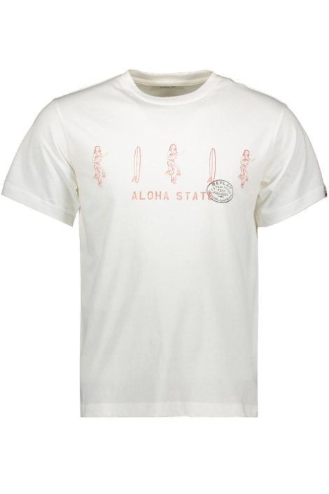 Replay witte heren t-shirt