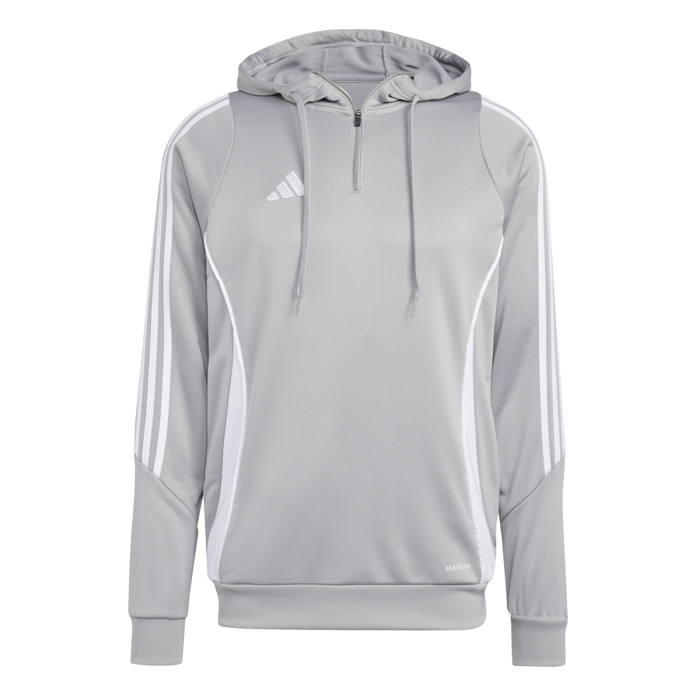 adidas Tiro 24 Hooded Trainingspak 1/4-Zip Grijs Wit