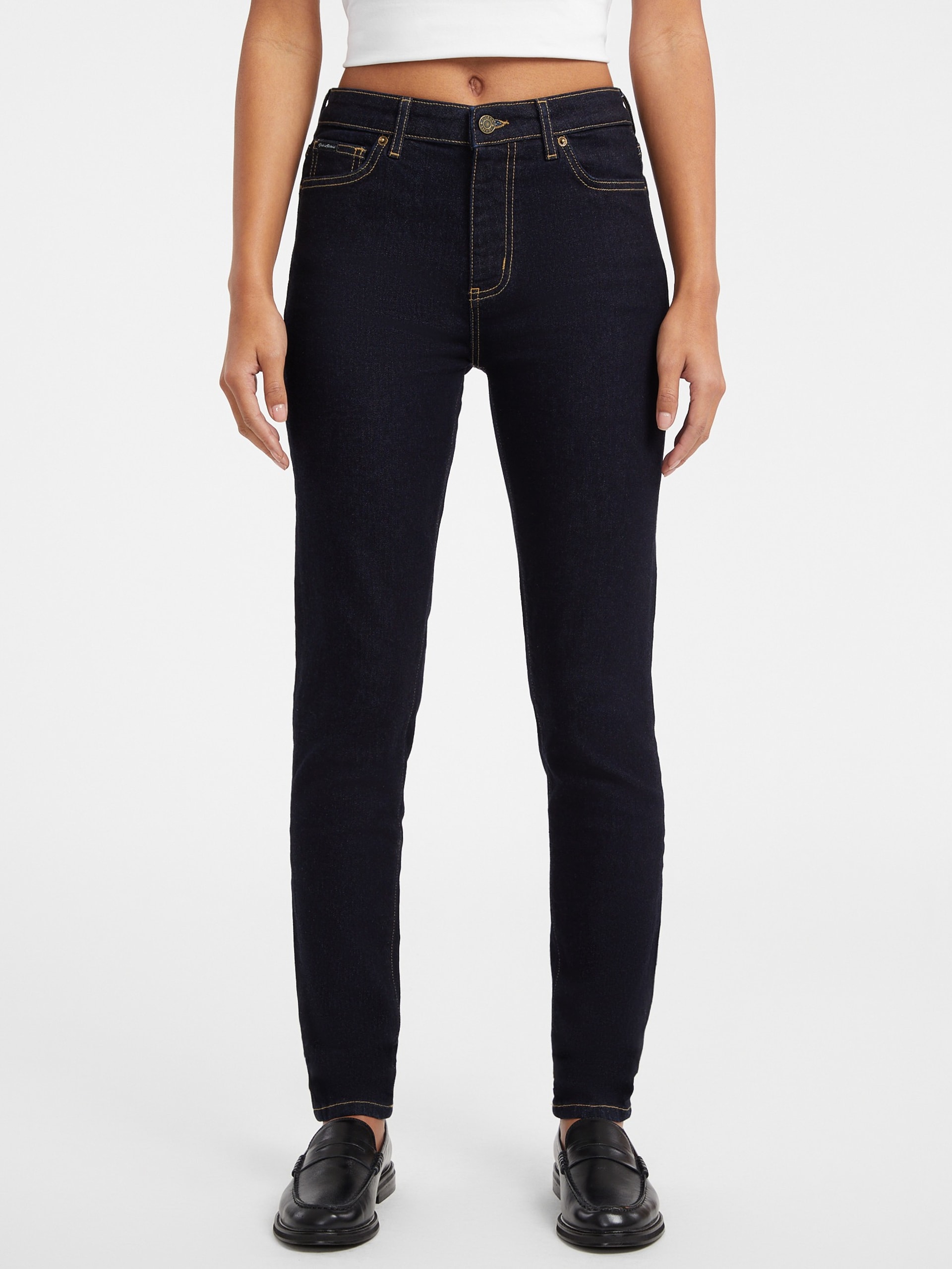 Calça jeans skinny de cintura alta G05