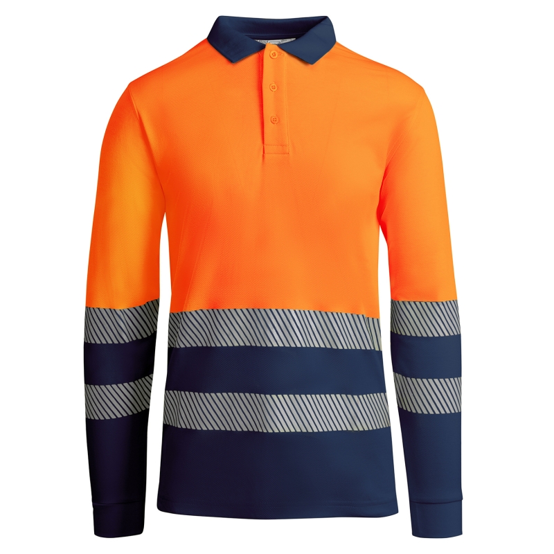 Roly HV9319 - ATRIO LS Polo technique haute visibilité à manches longues
