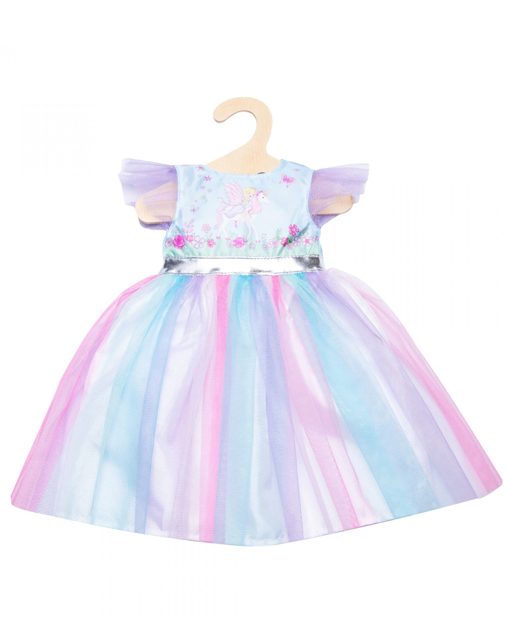 Puppen-Kleid FEE & EINHORN (28-35 cm) 2-teilig
