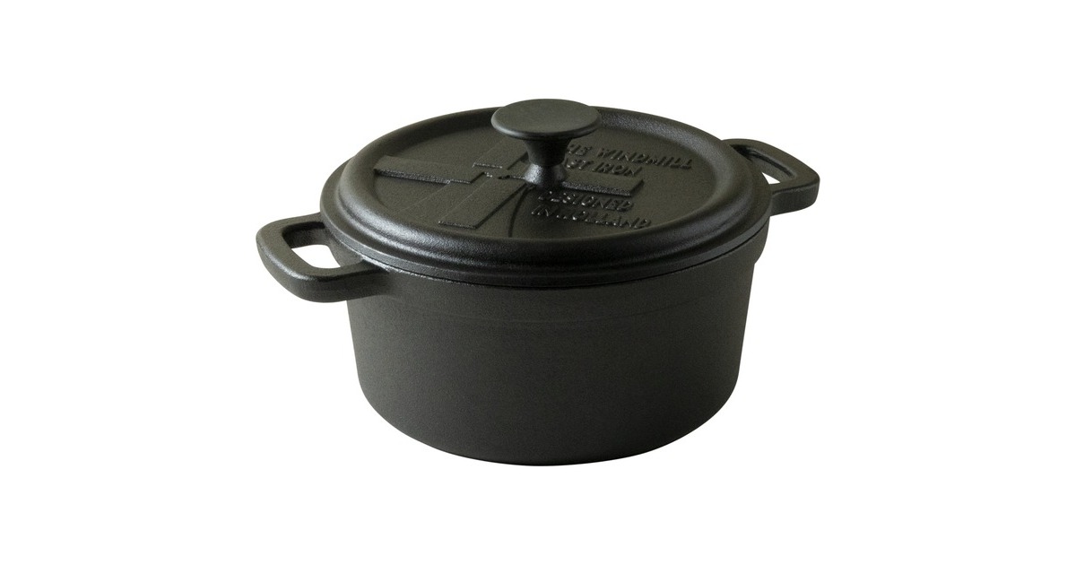 The WindmillBBQ pan M bak-/braadpan  (Zwart, Ø 22 cm | 2.8 liter)