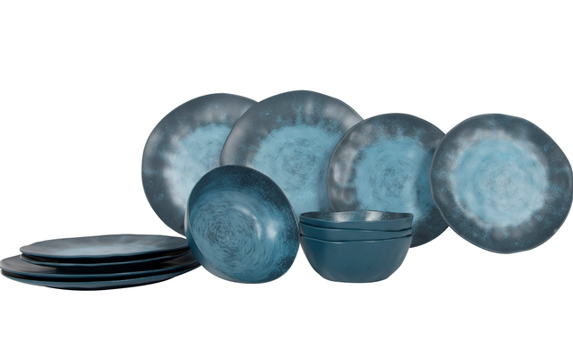 Gimex COL Geschirrset Dark Blue 12 tlg.