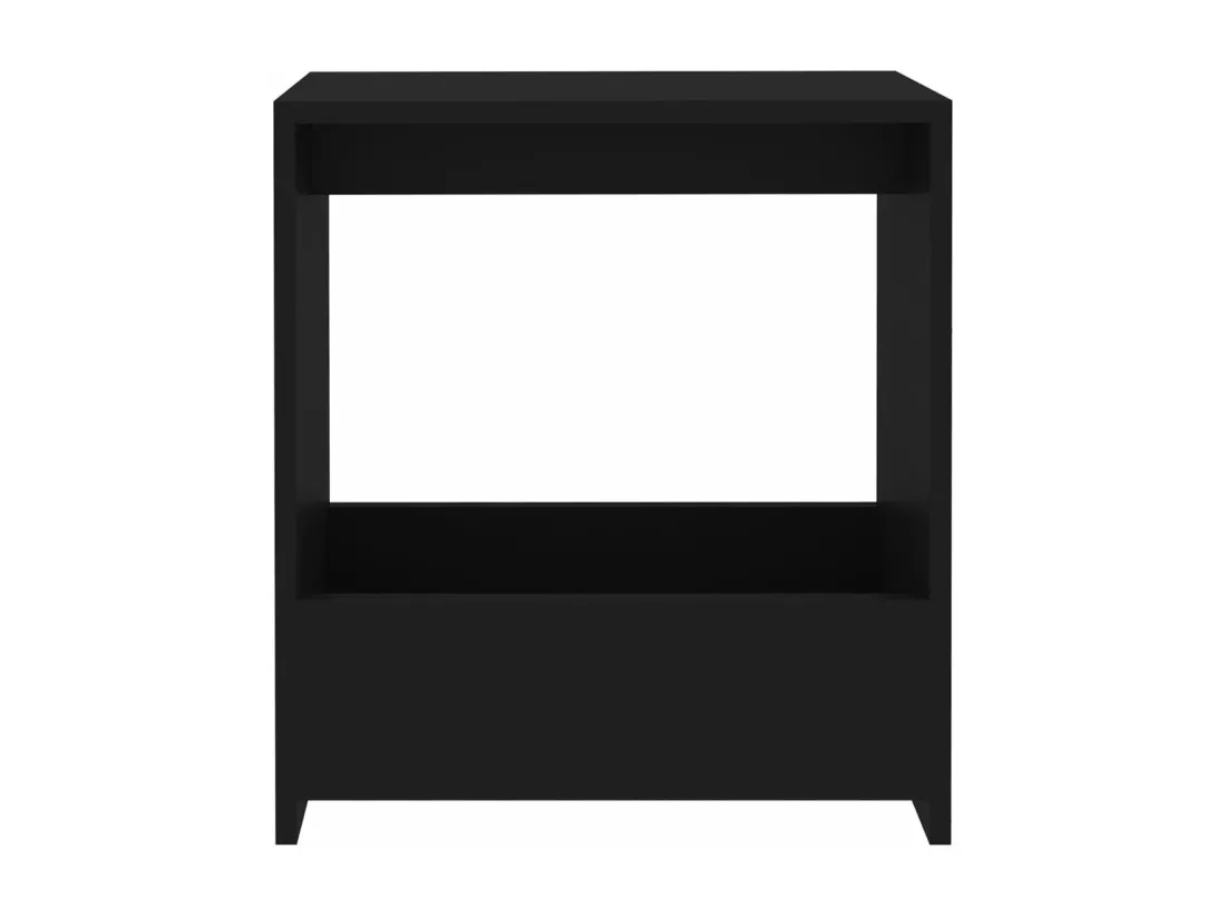 Table d'appoint Noir 50x26x50 cm Aggloméré