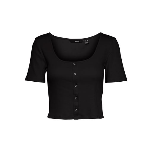 Vero Moda Natasha Crop Top, Sort, XS