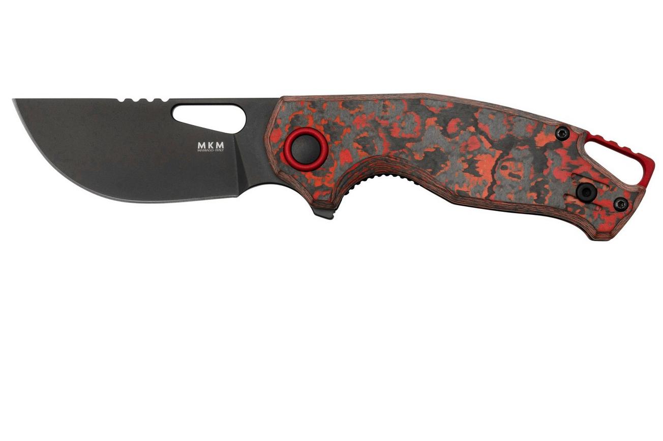 MKM Vincent VCV-CLD Black PVD VANAX, Lava Flow Carbon Fiber, Red Aluminum zakmes, Jesper Voxnaes design