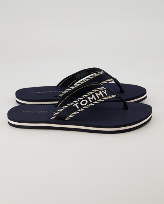 Tommy Hilfiger Webbing Zehentrenner in Blau