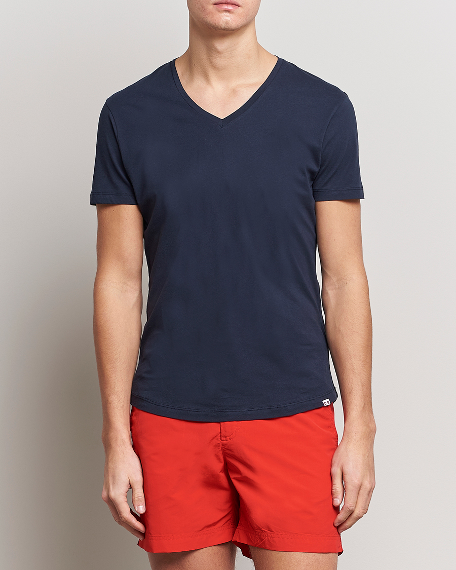 Orlebar Brown OB V-Neck Tee Navy