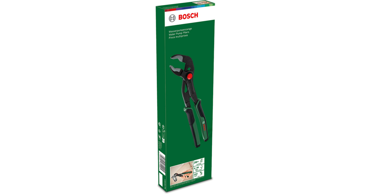 BoschWaterpomptang 250 mm zweedse- / waterpomp-tang  (Zwart/groen)