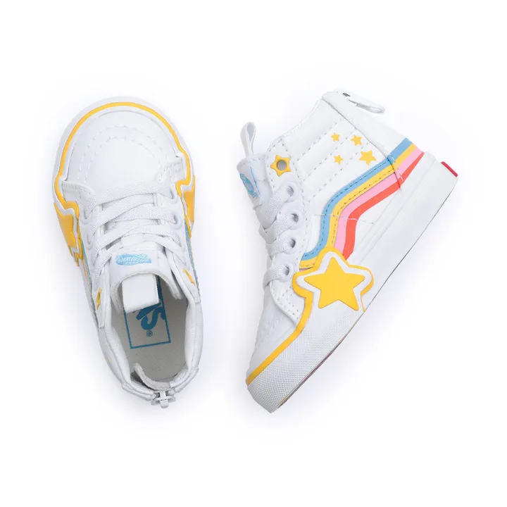 Vans Baskets Zip SK8-Hi Arc-En-Ciel | Blanc