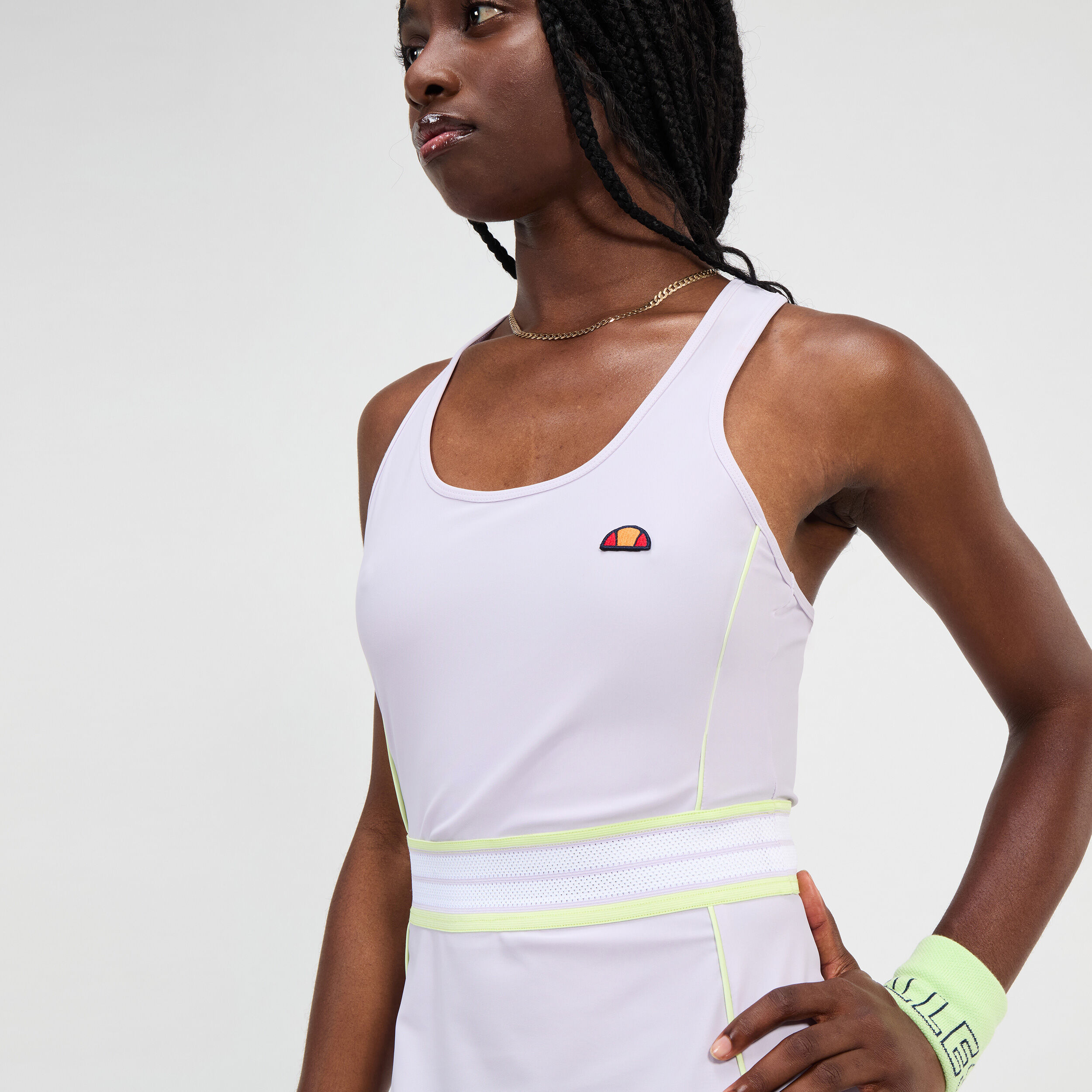 Ellesse Fitzroy Robe Femmes - Lilas , Blanc