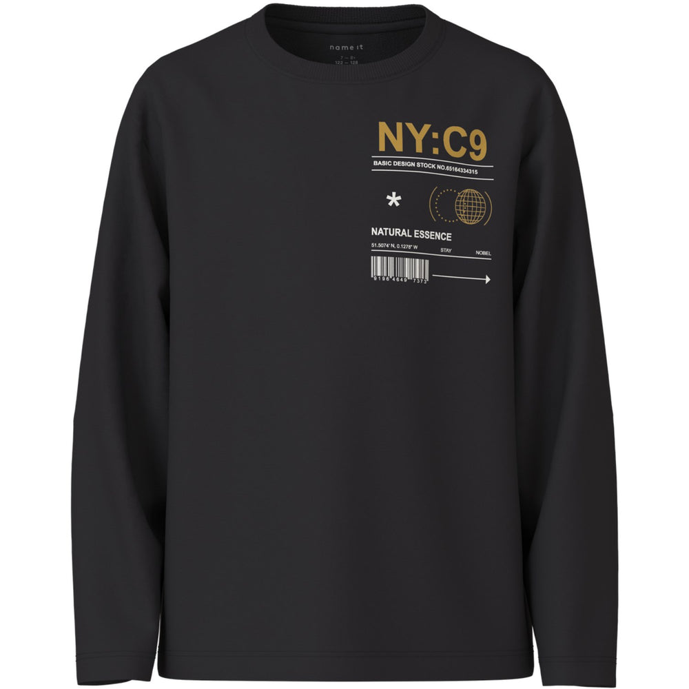 Køb Name It Black Ny Vagno Loose Bluse