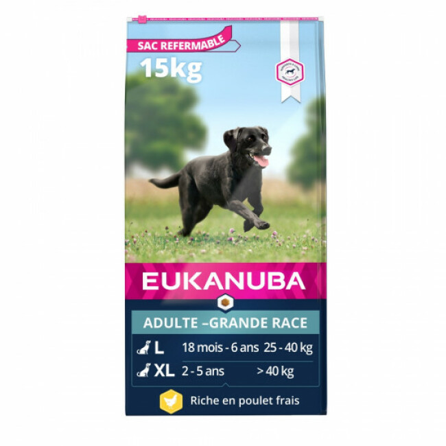 Croquettes Eukanuba Chien Adulte Grandes Races Poulet