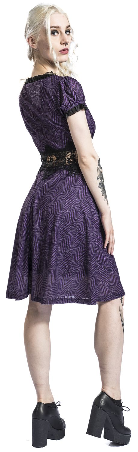 Purple Zebra Dress | Jawbreaker Robe courte