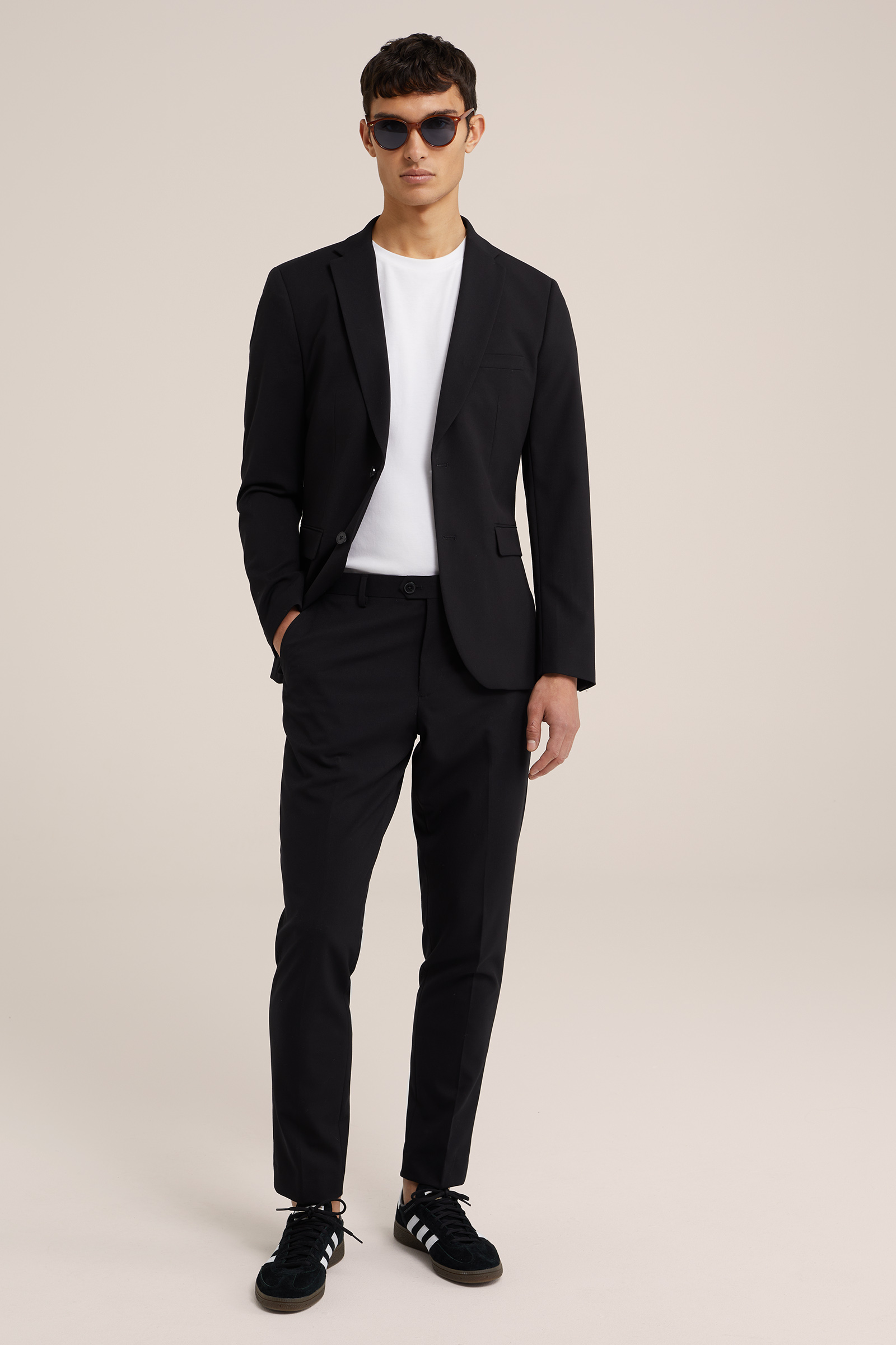 slim fit blazer Fundamentals Zwart