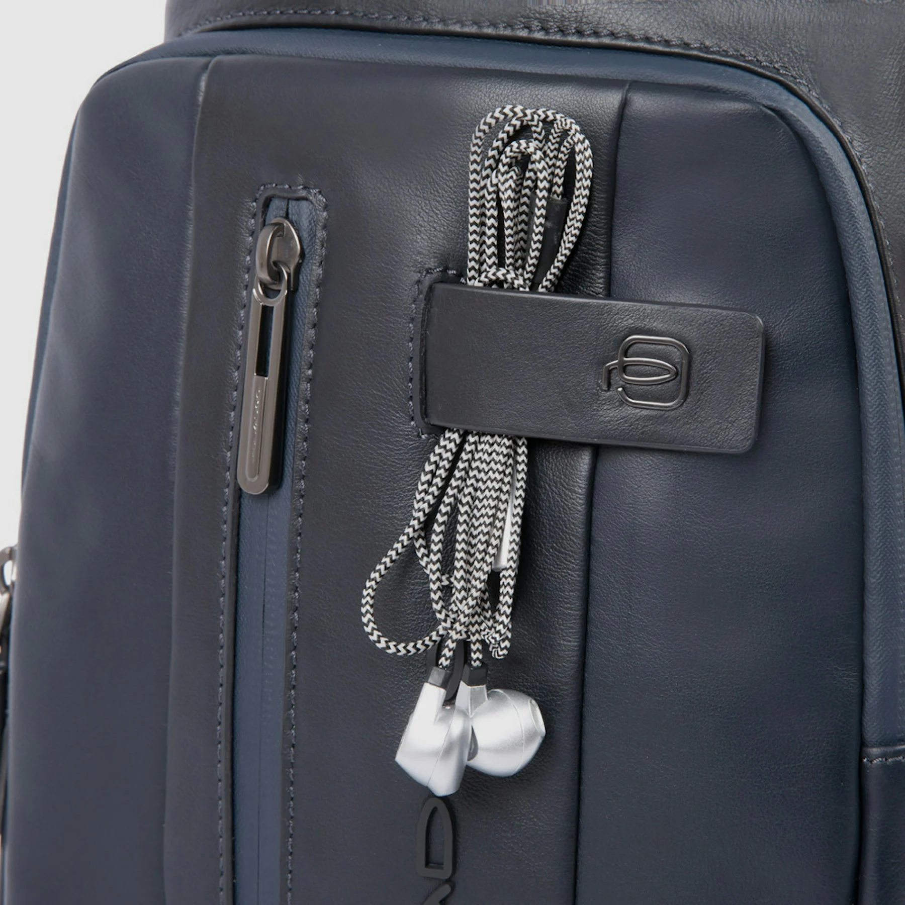 Sac bandoulière mono-bretelleen cuir | Bleu