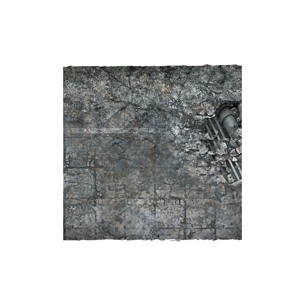 Terrain Mat Mousepad - City Ruins - 90x90