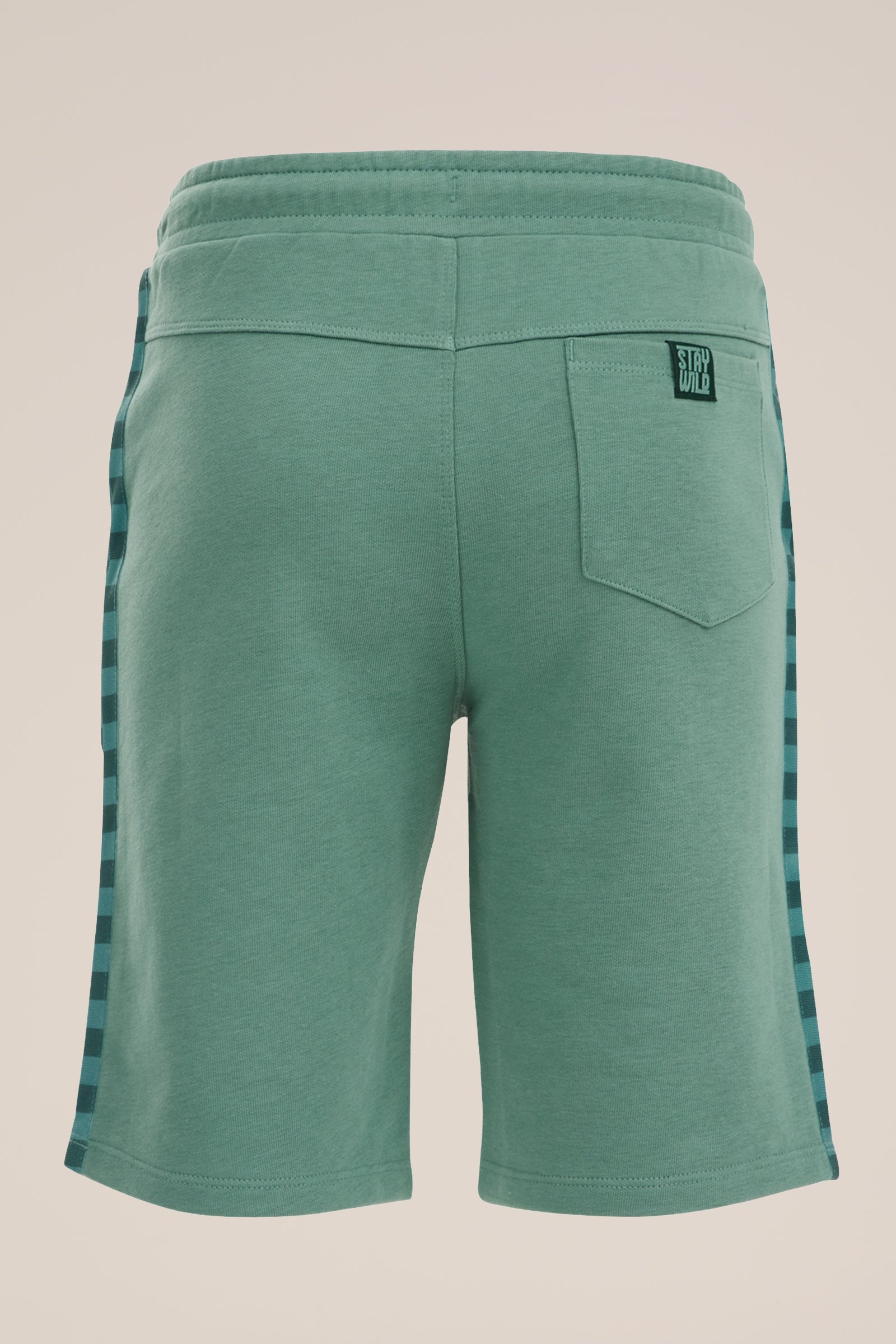 Jongens sweatshort met tapedetail WE Fashion Donkergroen