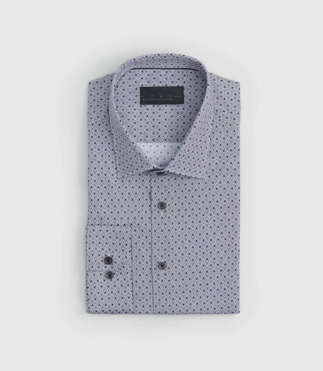 Chemise à imprimé gris 