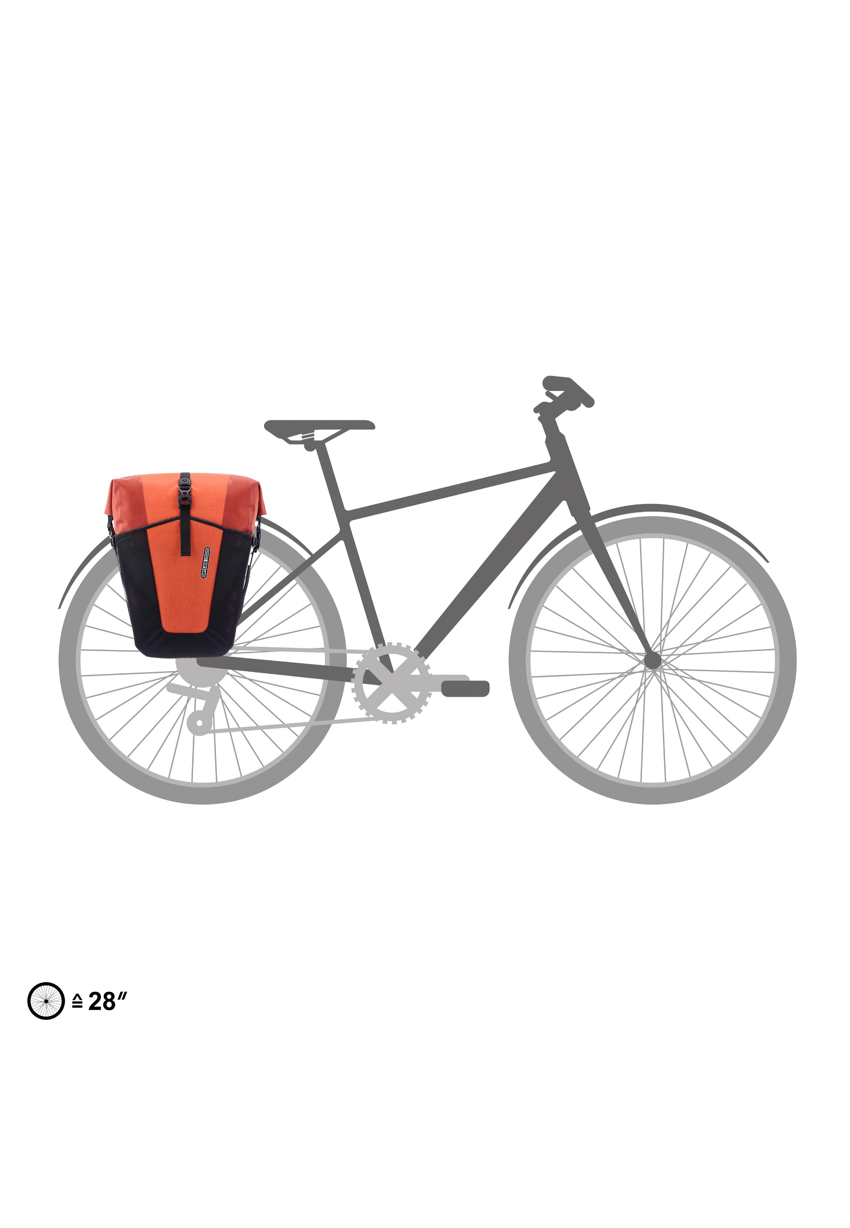 Back-Roller XL Plus QL2.2 Paar Salsa/Dark Chili - Fahrradtasche
