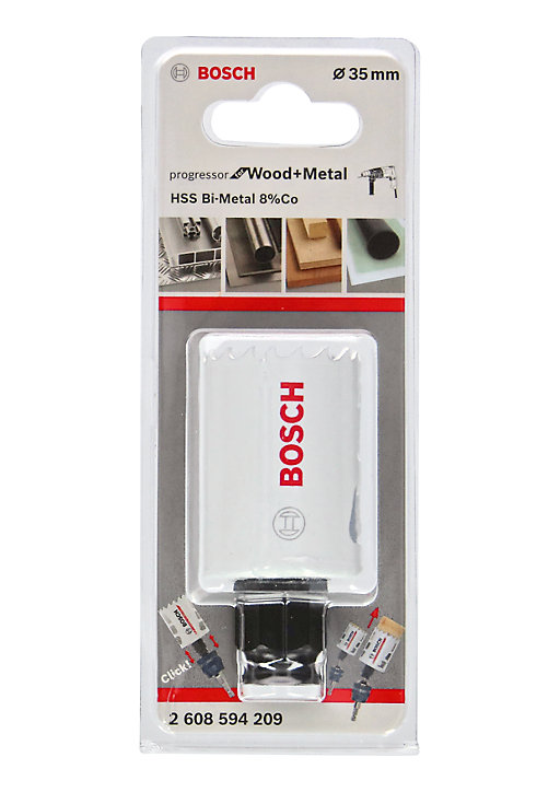 Scie cloche sans foret pilote Bosch pour multi-matériaux Ø.35 mm
