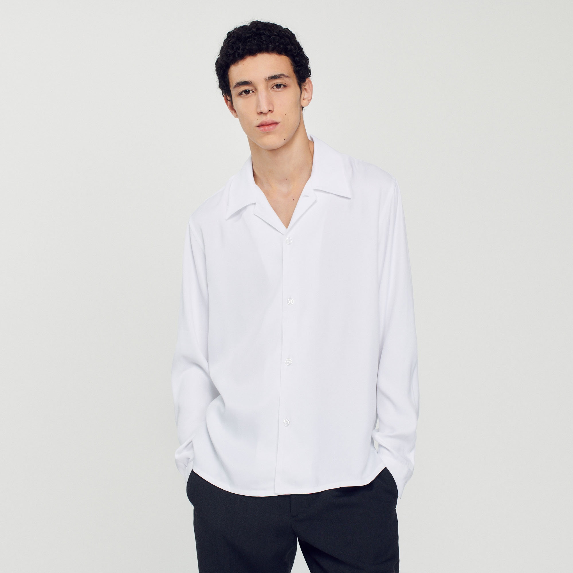 Chemise fluide col requin Homme