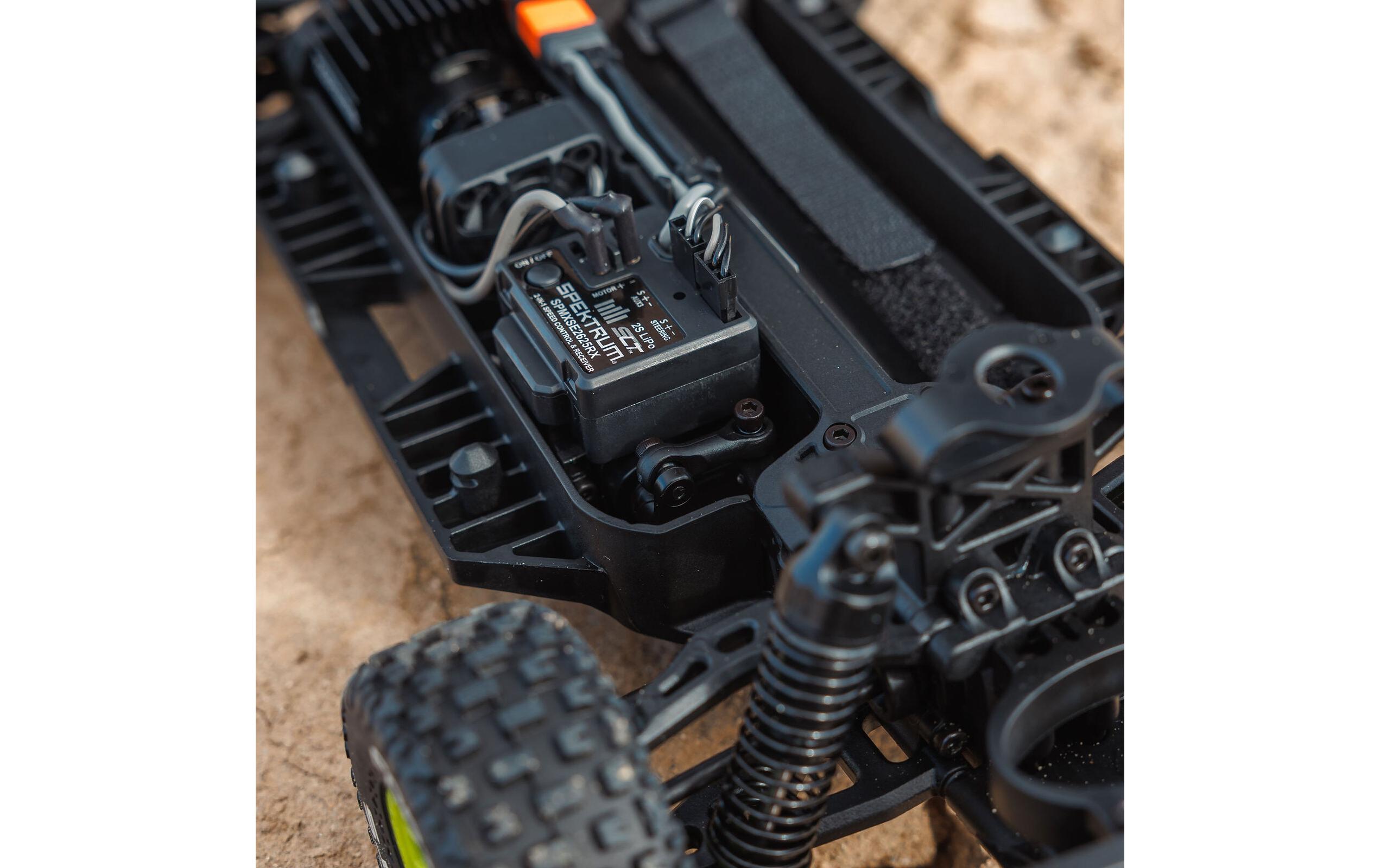 Desert Truck Mojave Grom Mega 380 Blau, RTR, 1:18<br>Robuster 4wd mini RC Trophytruck mit Spektrum Technik
