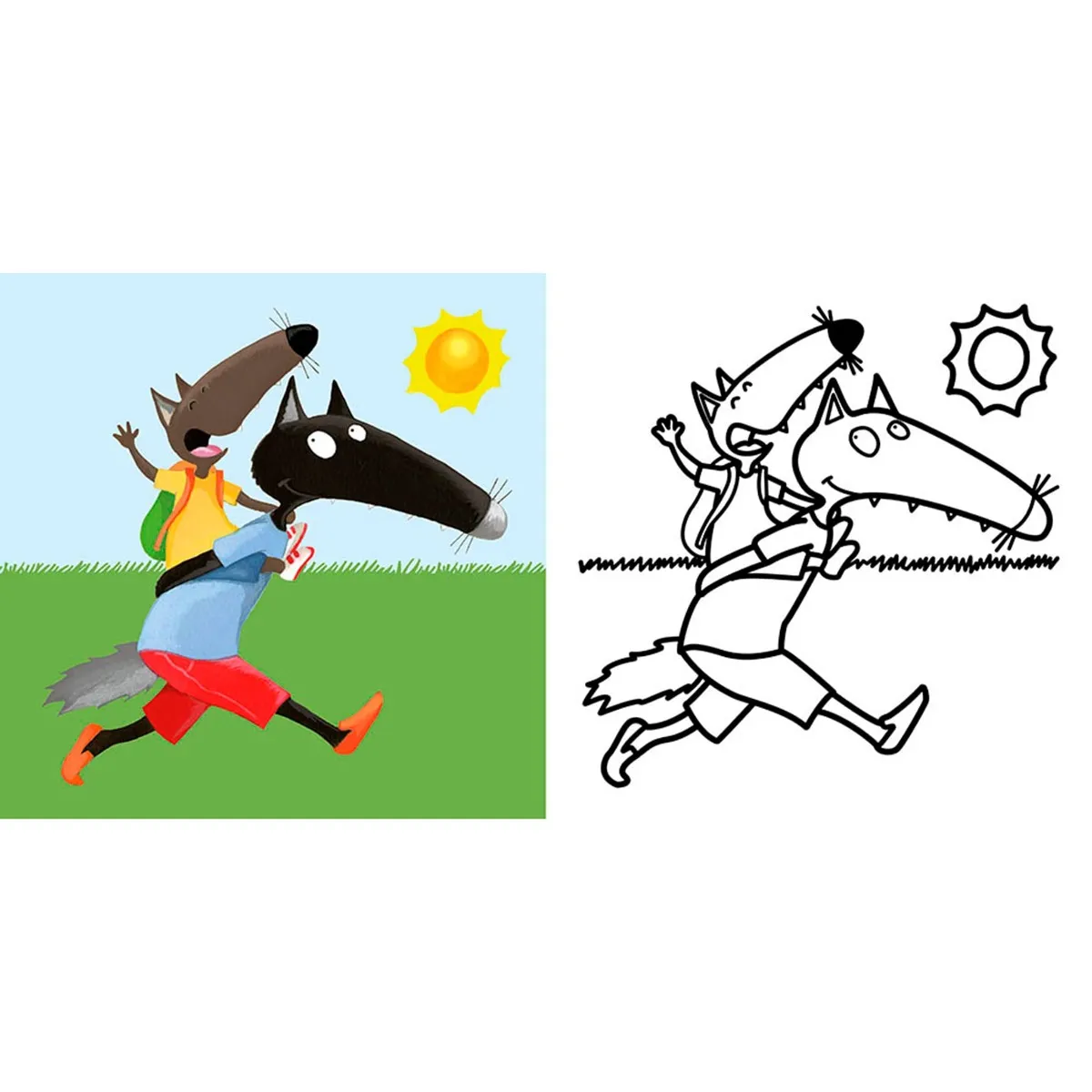 Auzou Mes Premiers Coloriages P'tit Loup - Les Vacances