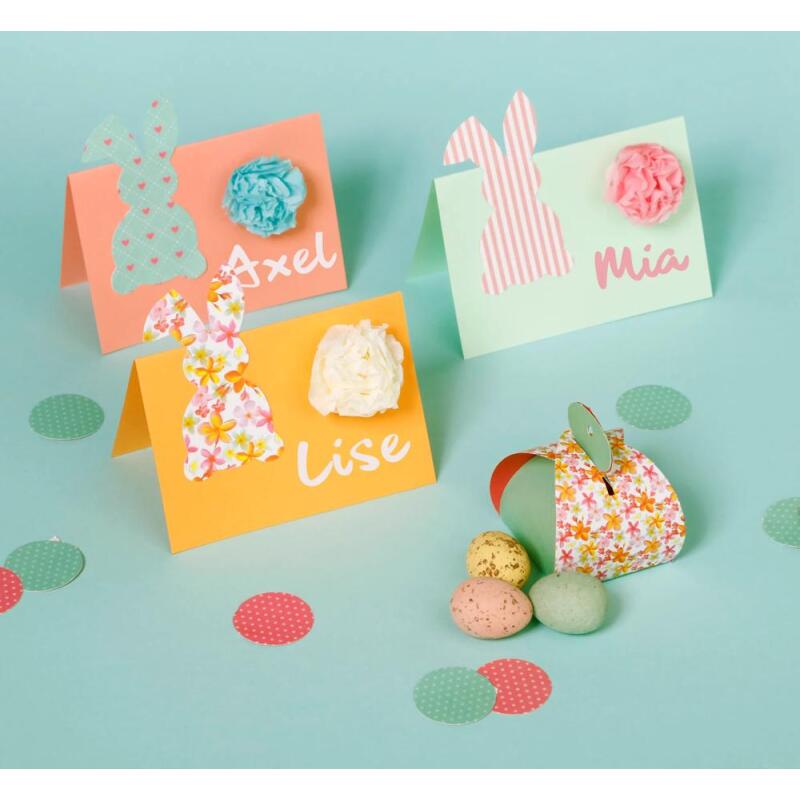 PAPIERS IMPRIMÉS, Bloc de 20 feuilles 200g/m2 au format 14,8x21cm - Shabby - Multicolore