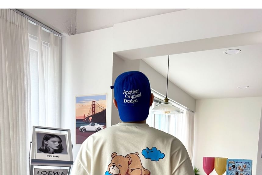 SeoulPop - T-shirt met korte mouwen en dierenprint en losse pasvorm