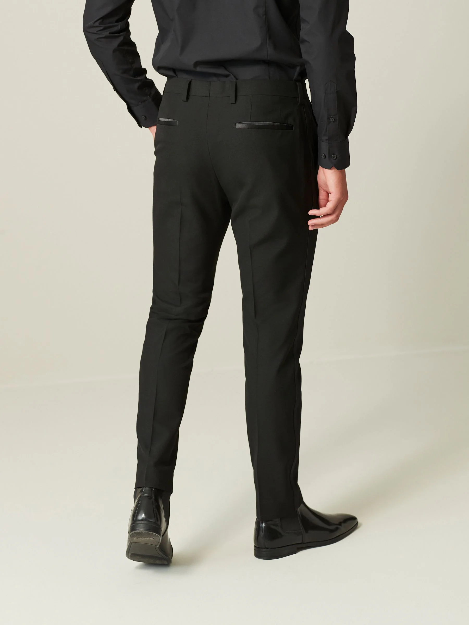 Zwart - Skinny-fit smoking: pantalon