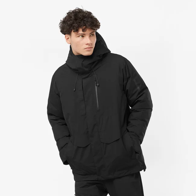 PATROLLER GORE-TEX DOWN  Daunenparka mit Kapuze Herren DEEPBLACK